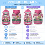 Aussie Galah Christmas Pet Hoodie Festive Knitted Pattern Inspired