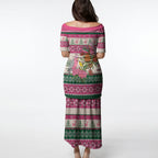 Aussie Galah Christmas Puletasi Festive Knitted Pattern Inspired