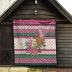 Aussie Galah Christmas Quilt Festive Knitted Pattern Inspired