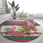 Aussie Galah Christmas Round Carpet Festive Knitted Pattern Inspired
