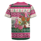 Aussie Galah Christmas Rugby Jersey Festive Knitted Pattern Inspired