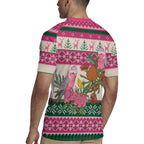 Aussie Galah Christmas Rugby Jersey Festive Knitted Pattern Inspired