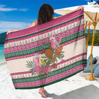 Aussie Galah Christmas Sarong Festive Knitted Pattern Inspired