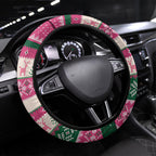 Aussie Galah Christmas Steering Wheel Cover Festive Knitted Pattern Inspired