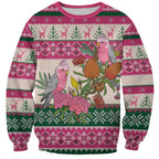 Aussie Galah Christmas Sweatshirt Festive Knitted Pattern Inspired