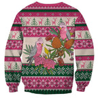 Aussie Galah Christmas Sweatshirt Festive Knitted Pattern Inspired