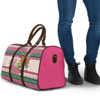 Aussie Galah Christmas Travel Bag Festive Knitted Pattern Inspired