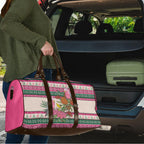 Aussie Galah Christmas Travel Bag Festive Knitted Pattern Inspired