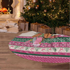Aussie Galah Christmas Tree Skirt Festive Knitted Pattern Inspired