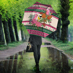 Aussie Galah Christmas Umbrella Festive Knitted Pattern Inspired