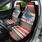 Aussie Kingfisher Bird Christmas Car Seat Cover Festive Knitted Pattern Inspired