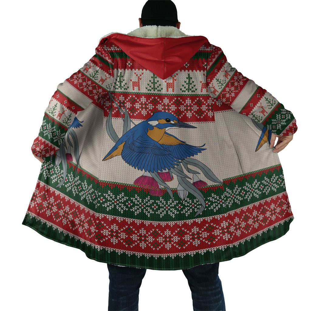 Aussie Kingfisher Bird Christmas Cloak Festive Knitted Pattern Inspired