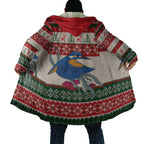 Aussie Kingfisher Bird Christmas Cloak Festive Knitted Pattern Inspired