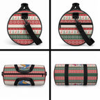 Aussie Kingfisher Bird Christmas Duffle Bag Festive Knitted Pattern Inspired