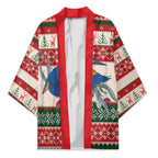 Aussie Kingfisher Bird Christmas Kimono Festive Knitted Pattern Inspired