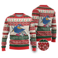 Aussie Kingfisher Bird Christmas Ugly Christmas Sweater Festive Knitted Pattern Inspired