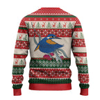 Aussie Kingfisher Bird Christmas Ugly Christmas Sweater Festive Knitted Pattern Inspired