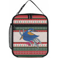 Aussie Kingfisher Bird Christmas Lunch Bag Festive Knitted Pattern Inspired