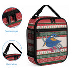 Aussie Kingfisher Bird Christmas Lunch Bag Festive Knitted Pattern Inspired