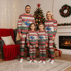 Aussie Kingfisher Bird Christmas Pajama Set Festive Knitted Pattern Inspired