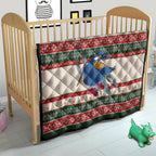 Aussie Kingfisher Bird Christmas Quilt Festive Knitted Pattern Inspired