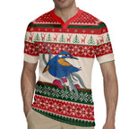 Aussie Kingfisher Bird Christmas Rugby Jersey Festive Knitted Pattern Inspired