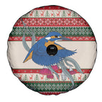 Aussie Kingfisher Bird Christmas Spare Tire Cover Festive Knitted Pattern Inspired