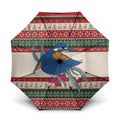 Aussie Kingfisher Bird Christmas Umbrella Festive Knitted Pattern Inspired