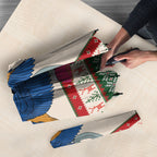 Aussie Kingfisher Bird Christmas Umbrella Festive Knitted Pattern Inspired