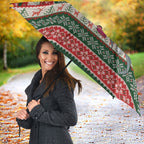 Aussie Kingfisher Bird Christmas Umbrella Festive Knitted Pattern Inspired