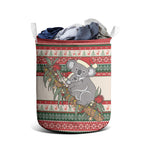 Aussie Koala Mama Christmas Laundry Basket Festive Knitted Pattern Inspired