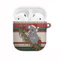 Aussie Koala Mama Christmas AirPods Case Festive Knitted Pattern Inspired