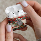 Aussie Koala Mama Christmas AirPods Case Festive Knitted Pattern Inspired