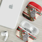 Aussie Koala Mama Christmas AirPods Case Festive Knitted Pattern Inspired