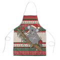 Aussie Koala Mama Christmas Apron Festive Knitted Pattern Inspired