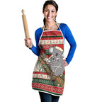 Aussie Koala Mama Christmas Apron Festive Knitted Pattern Inspired