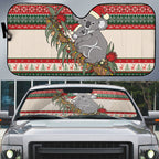 Aussie Koala Mama Christmas Auto Sun Shade Festive Knitted Pattern Inspired