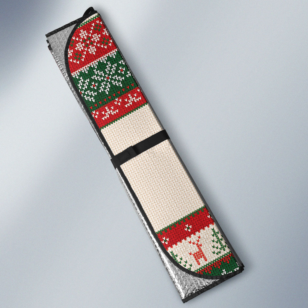 Aussie Koala Mama Christmas Auto Sun Shade Festive Knitted Pattern Inspired