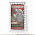 Aussie Koala Mama Christmas Baby Bed Cover Festive Knitted Pattern Inspired