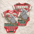 Aussie Koala Mama Christmas Baby Onesie Festive Knitted Pattern Inspired