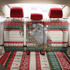 Aussie Koala Mama Christmas Back Car Seat Cover Festive Knitted Pattern Inspired