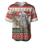 Aussie Koala Mama Christmas Baseball Jersey Festive Knitted Pattern Inspired