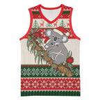 Aussie Koala Mama Christmas Basketball Jersey Festive Knitted Pattern Inspired
