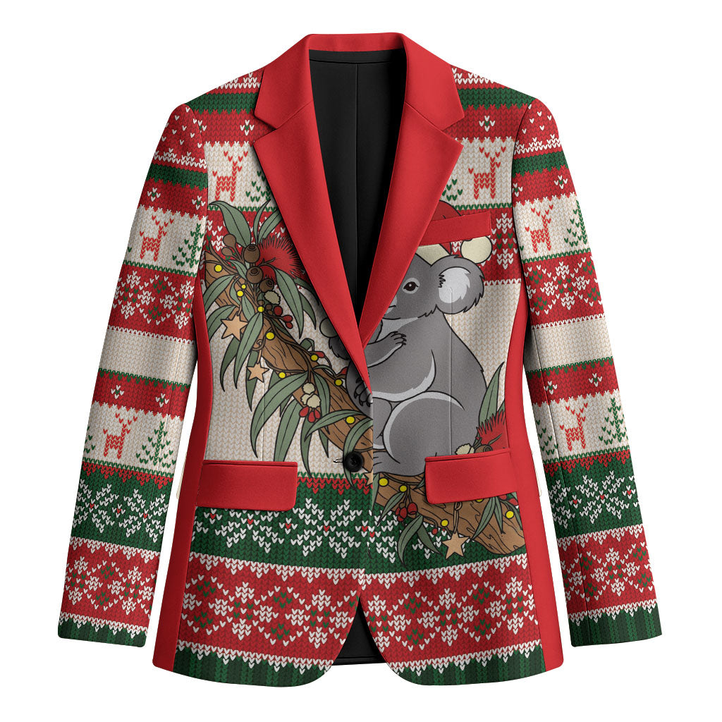 Aussie Koala Mama Christmas Blazer Festive Knitted Pattern Inspired