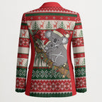 Aussie Koala Mama Christmas Blazer Festive Knitted Pattern Inspired