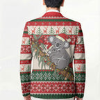 Aussie Koala Mama Christmas Blazer Festive Knitted Pattern Inspired