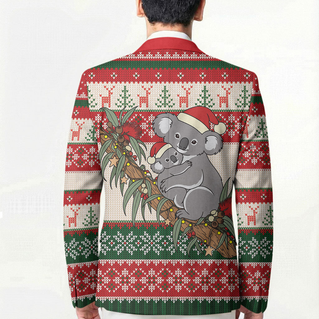 Aussie Koala Mama Christmas Blazer Festive Knitted Pattern Inspired