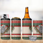 Aussie Koala Mama Christmas 4 in 1 Can Cooler Tumbler Festive Knitted Pattern Inspired