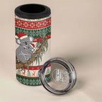 Aussie Koala Mama Christmas 4 in 1 Can Cooler Tumbler Festive Knitted Pattern Inspired