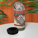 Aussie Koala Mama Christmas 4 in 1 Can Cooler Tumbler Festive Knitted Pattern Inspired